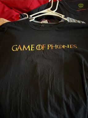 Game of Phones Black Graphic Tee